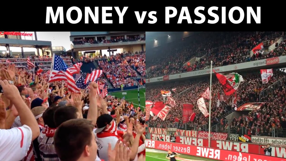 Aficionados al fútbol y ambiente USA vs Europa