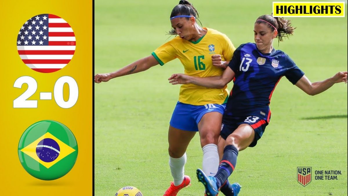 EE. UU. vs Brasil 2-0 Todos los goles y resúmenes extendidos |  Copa SheBelieves 2021